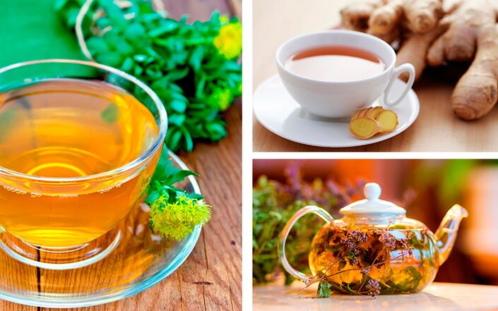 Aromatic teas with rhodiola, ginger and thyme that increase male sexual potency